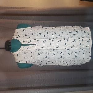 41 Hawthorn sleeveless white tunic top - Size: XL